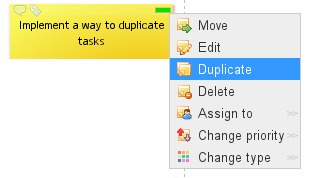 Duplicating tasks in Kanban Tool