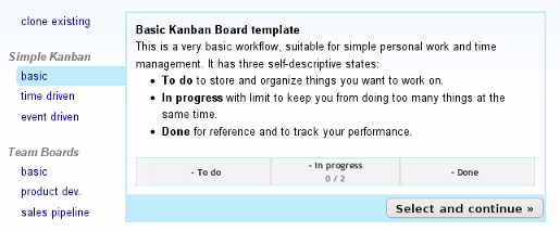 kanban board templates